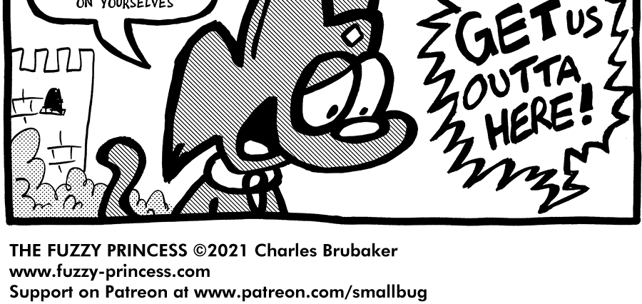 The Fuzzy Princess - Episode 657, Page 1: 2021-04-05-Get Out