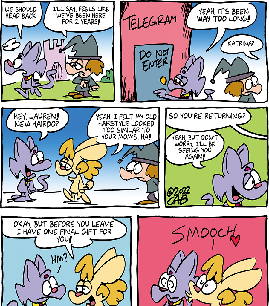 The Fuzzy Princess - Episode 660, Page 1: 2022-10-28-The End