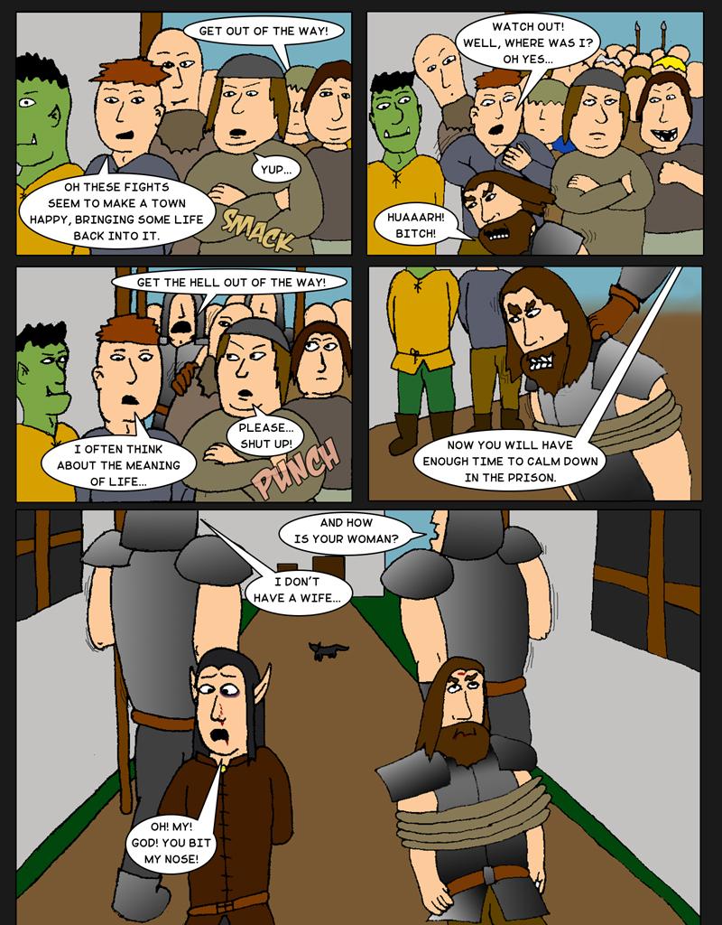 Tales From Somewhere - The Legend - Episode 10, Page 1: Nose bite