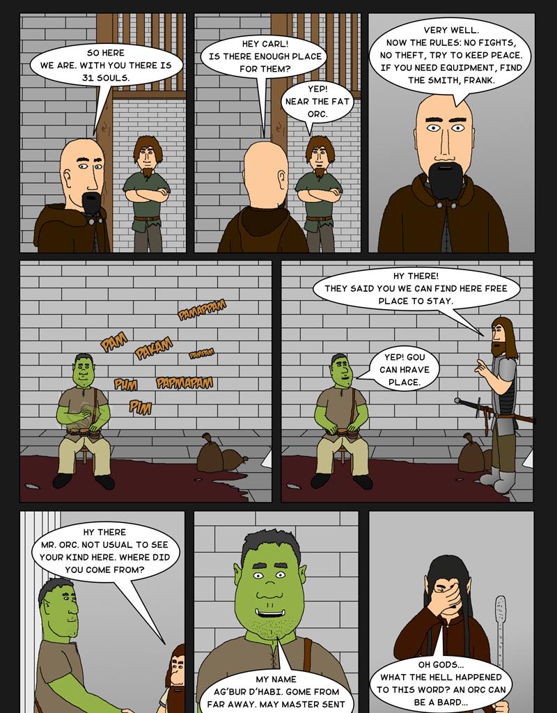 Tales From Somewhere - The Legend - Episode 45, Page 1: A fat orc appears