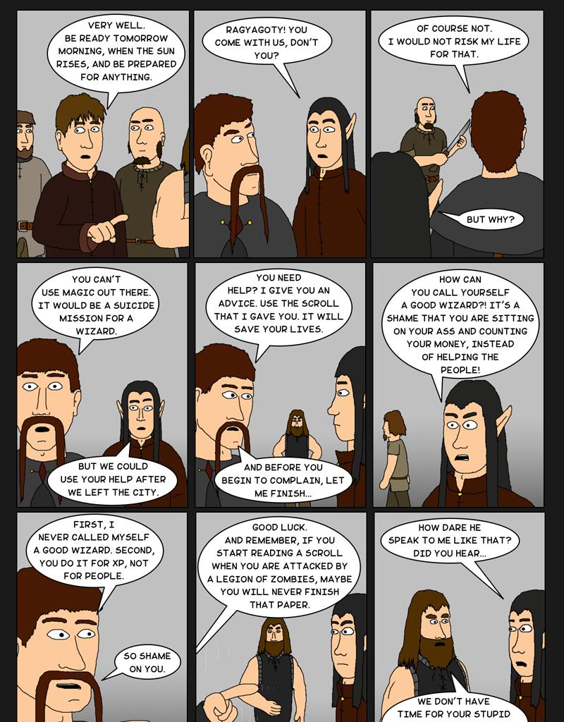 Tales From Somewhere - The Legend - Episode 55, Page 1: Complaining wizards