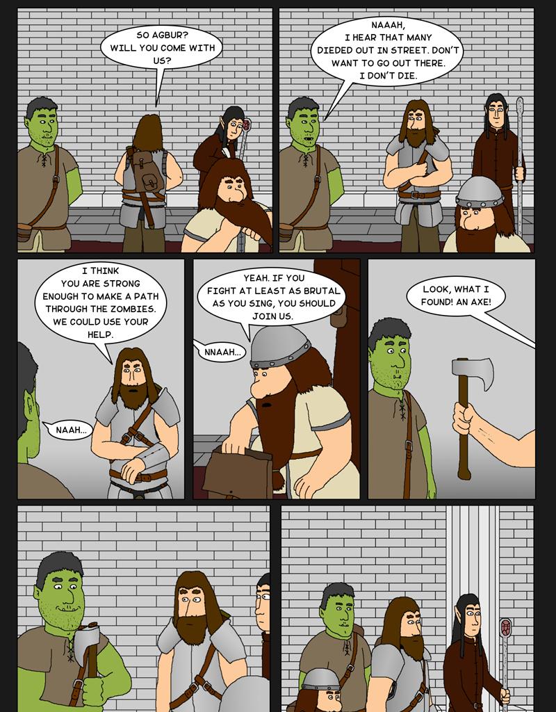 Tales From Somewhere - The Legend - Episode 56, Page 1: The orc comes with us