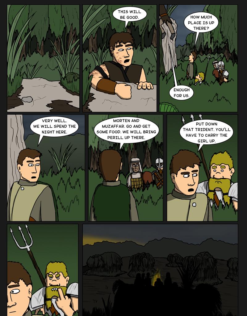 Tales From Somewhere - The Legend - Episode 114, Page 1: Finding a good spot for the night