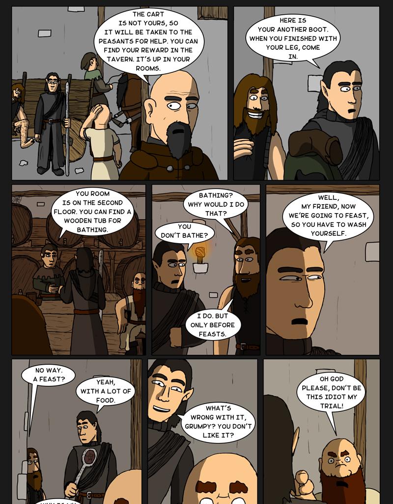 Tales From Somewhere - The Legend - Episode 130, Page 1: Bald grumpy dwarf