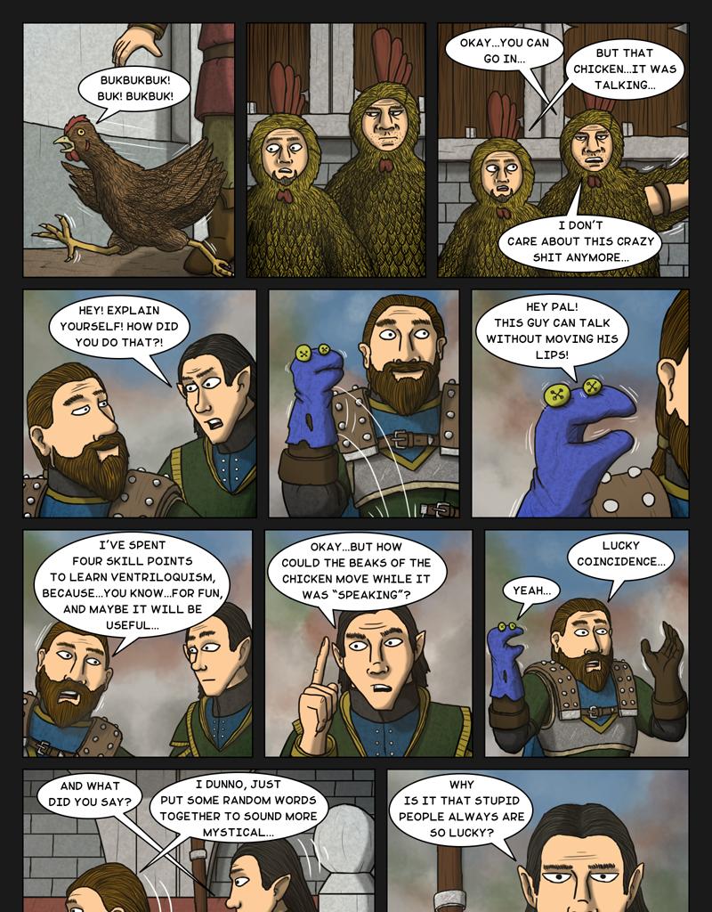 Tales From Somewhere - The Legend - Episode 188, Page 1: Ventriloquism and lucky coincidence