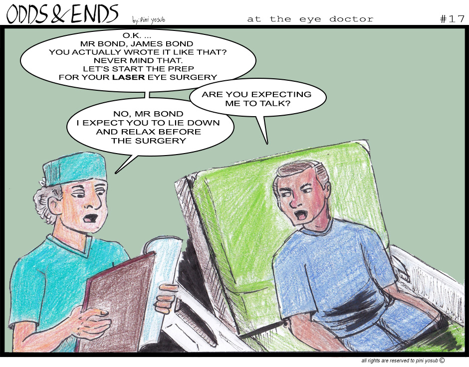 ODDS & ENDS - Episode 17, Page 1: 17. AT THE EYE DOCTOR