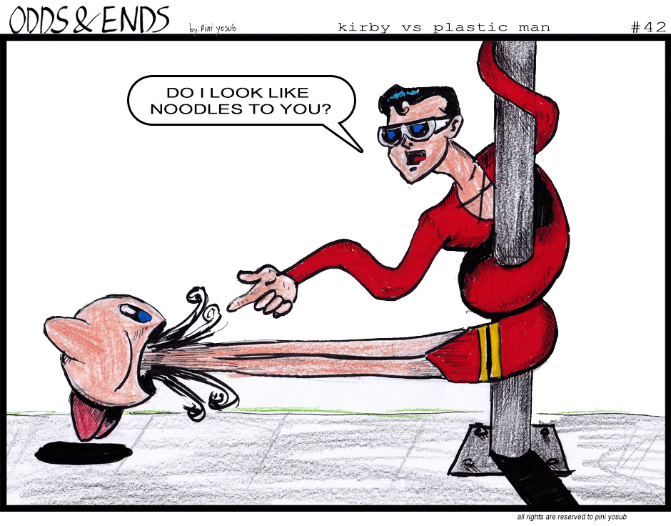 ODDS & ENDS - Episode 42, Page 1: 42. KIRBY VS PLASTIC MAN