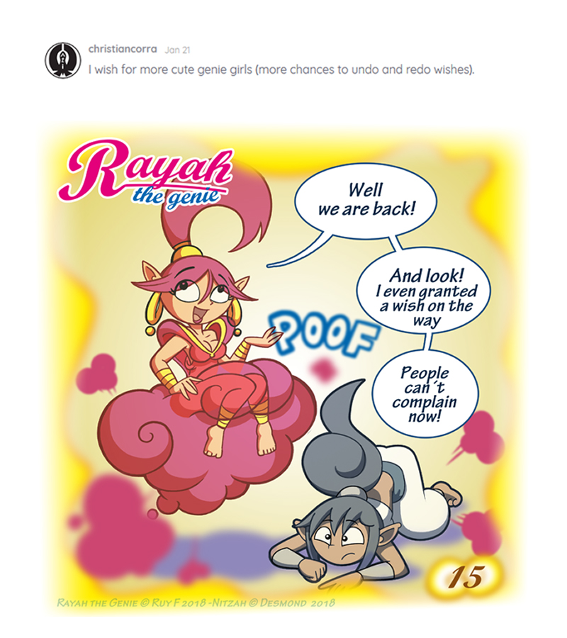 Rayah the Genie - Episode 16, Page 1: Wish No 15