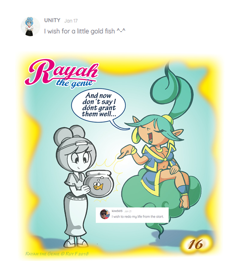 Rayah the Genie - Episode 17, Page 1: Wish No 16