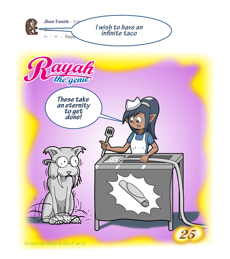 Rayah the Genie - Episode 26, Page 1: Wish No 25