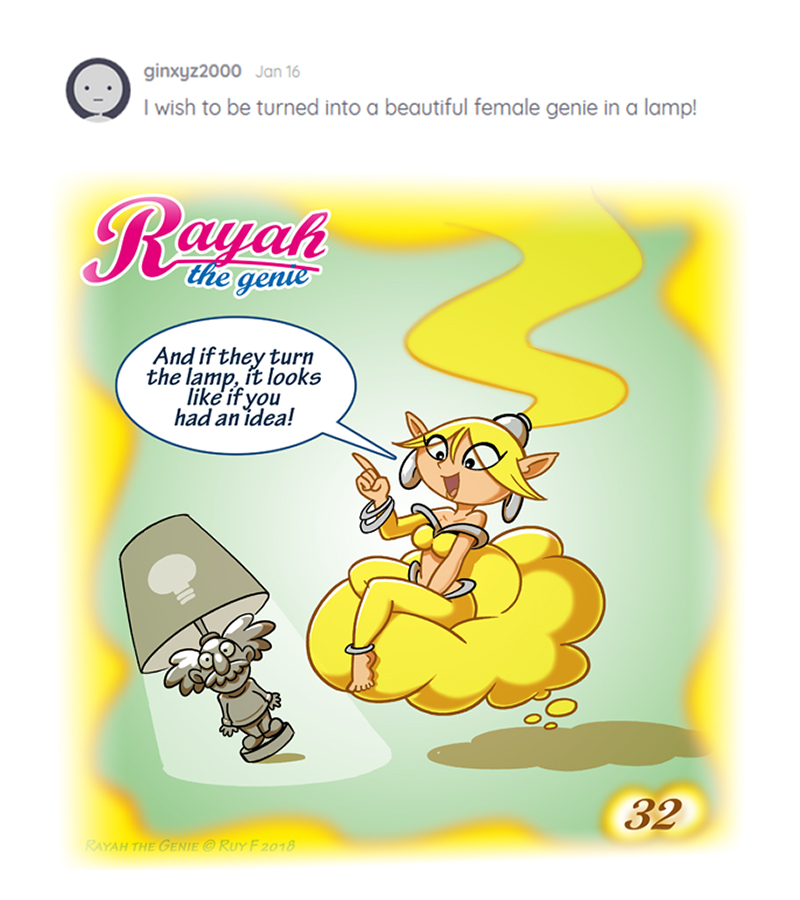 Rayah the Genie - Episode 33, Page 1: Wish No 32