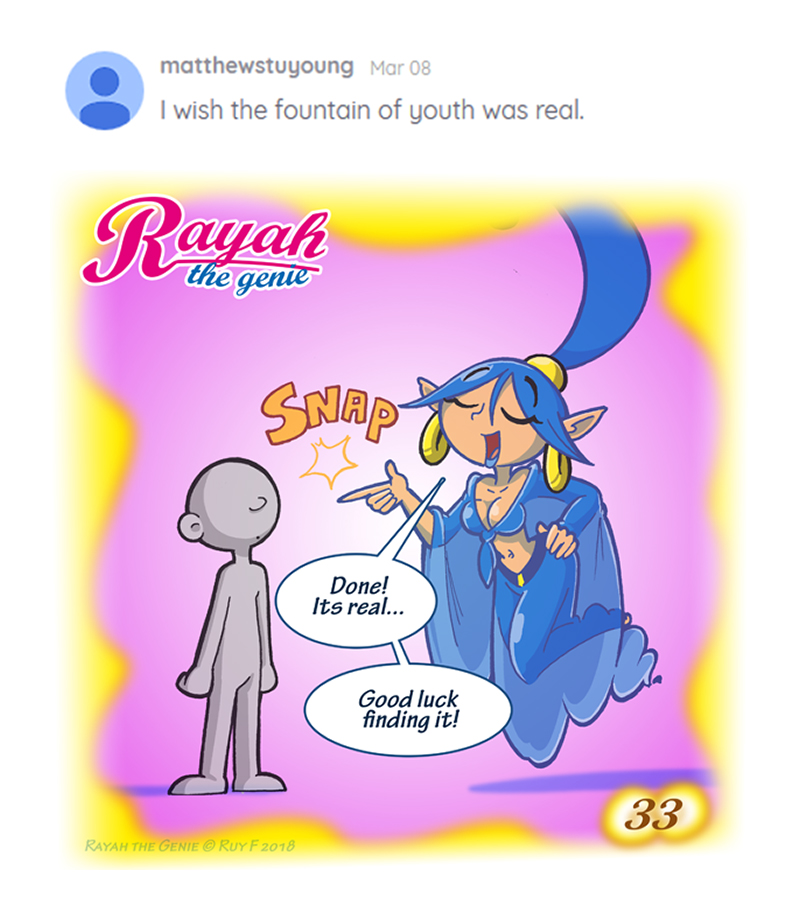 Rayah the Genie - Episode 34, Page 1: Wish No 33