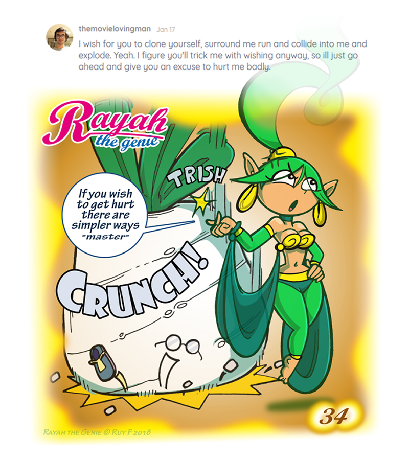 Rayah the Genie - Episode 35, Page 1: Wish No 34