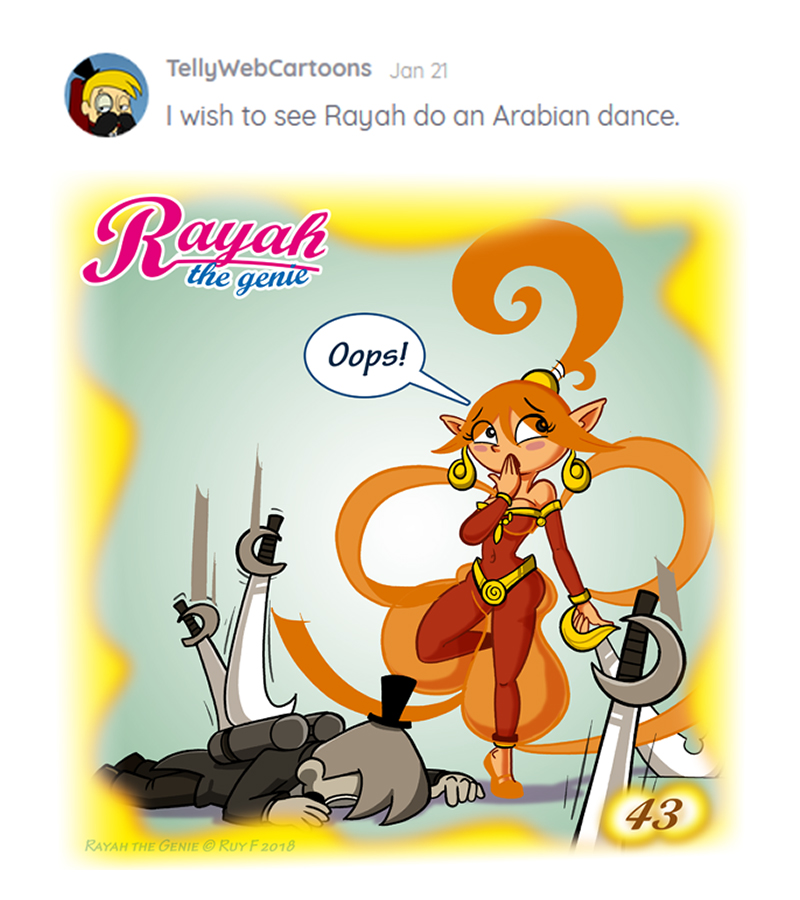 Rayah the Genie - Episode 44, Page 1: Wish No 43