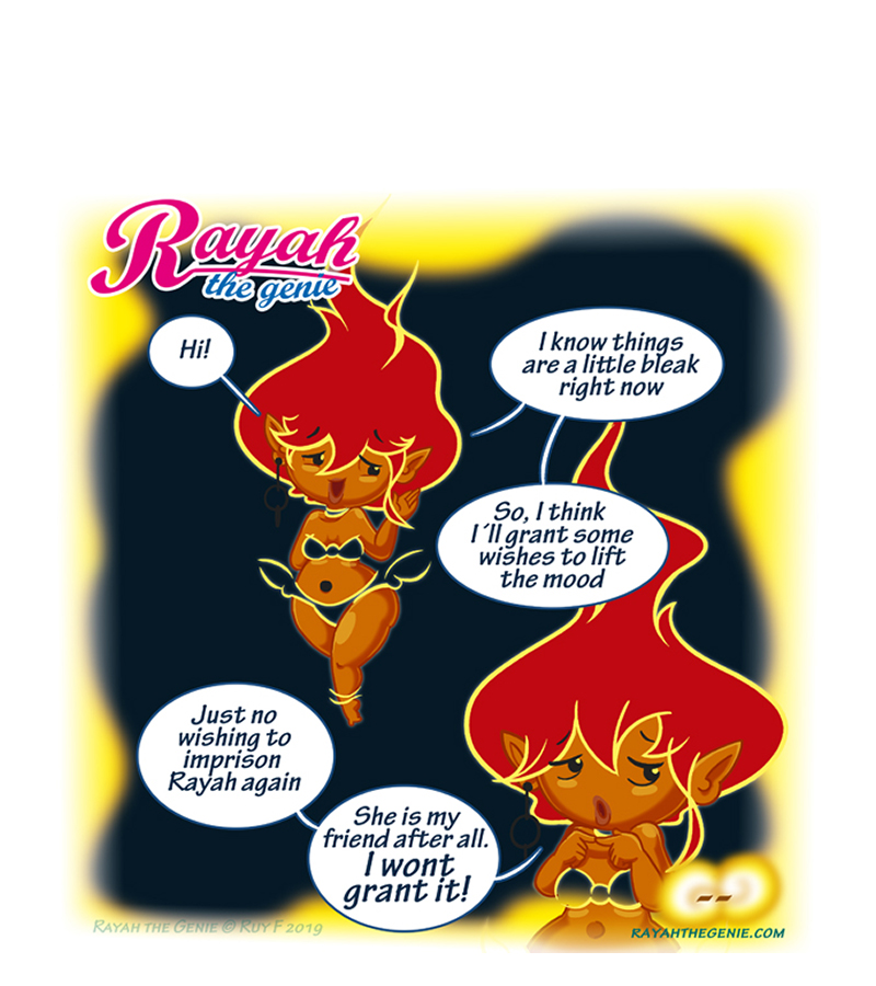 Rayah the Genie - Episode 102, Page 1: Ifrit pleads