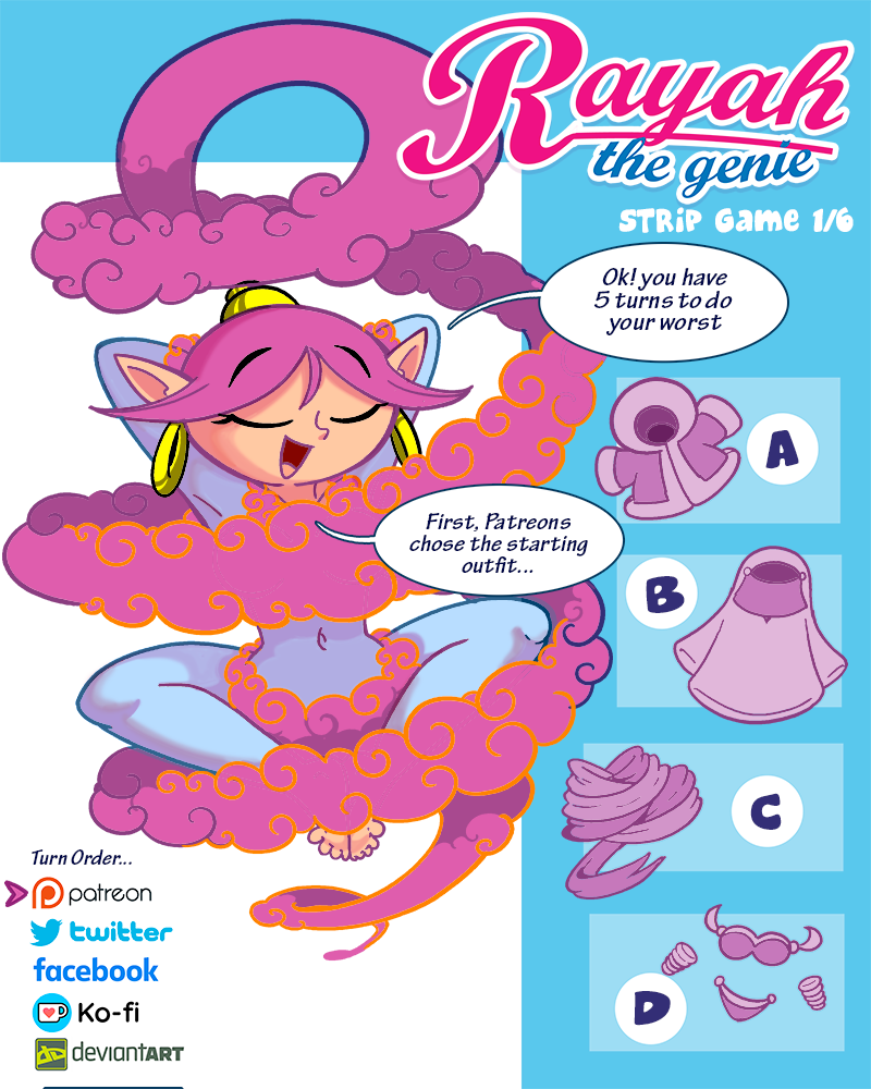 Rayah the Genie - Episode 266, Page 1: Rayah strip game 01