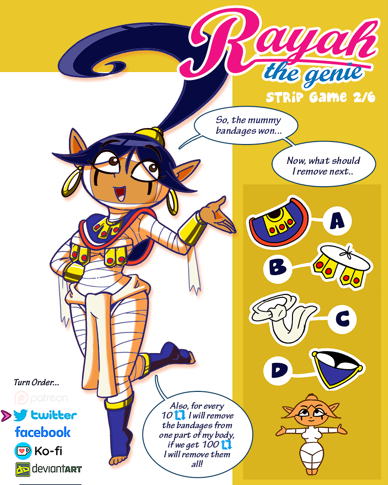 Rayah the Genie - Episode 267, Page 1: Rayah strip game 02