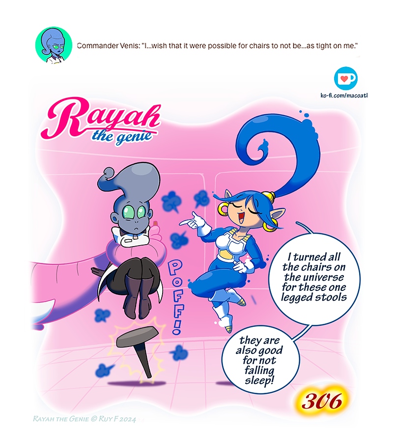 Rayah the Genie - Episode 353, Page 1: Seats