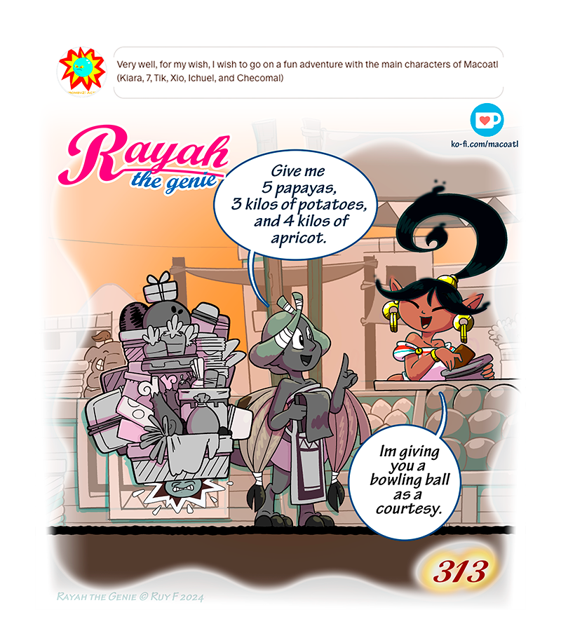 Rayah the Genie - Episode 360, Page 1: Adventure!