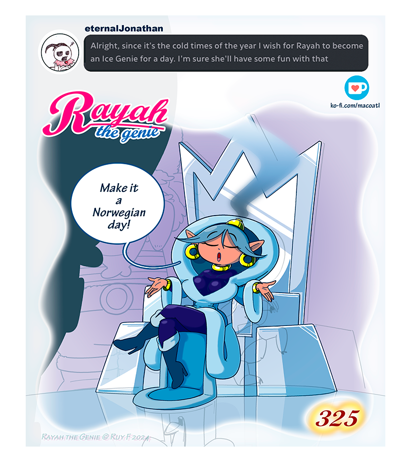 Rayah the Genie - Episode 371, Page 1: Ice genie