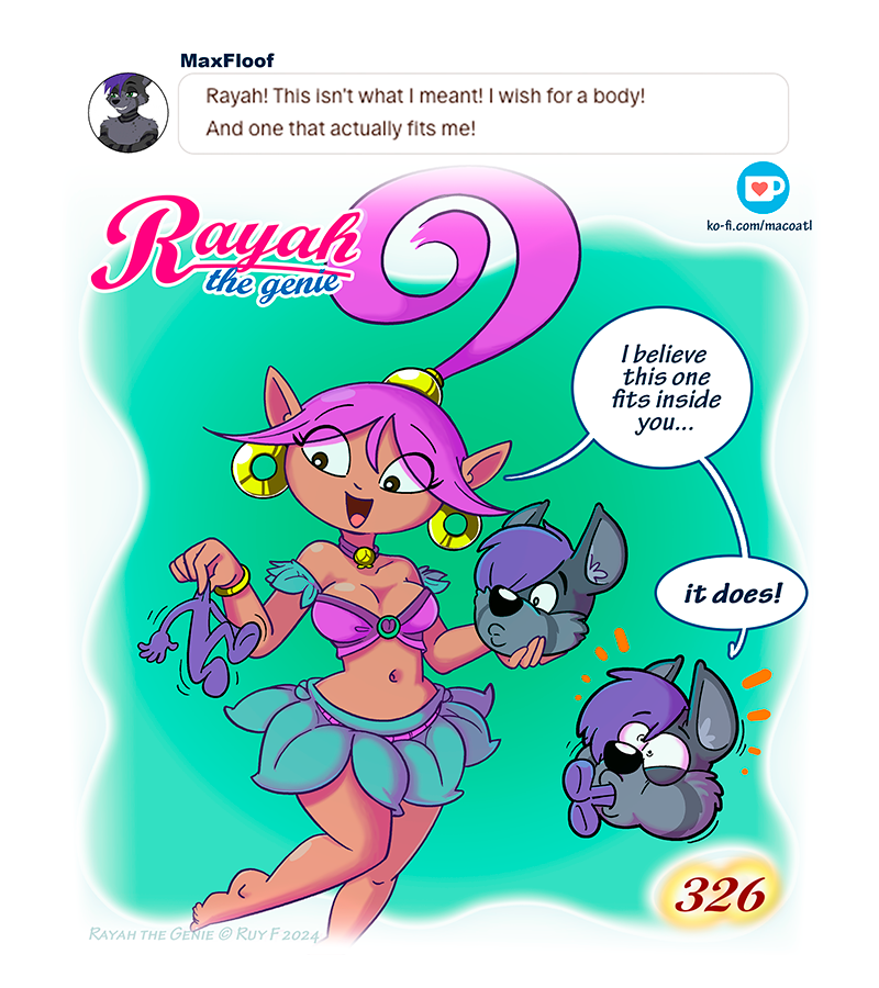 Rayah the Genie - Episode 372, Page 1: That fits!