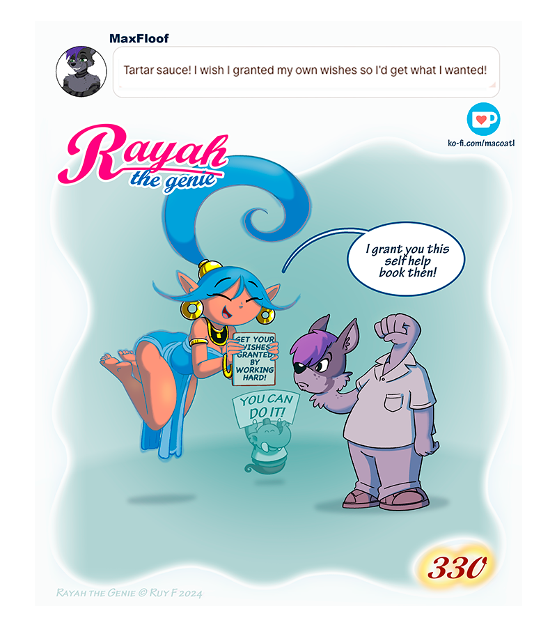 Rayah the Genie - Episode 376, Page 1: Hard work