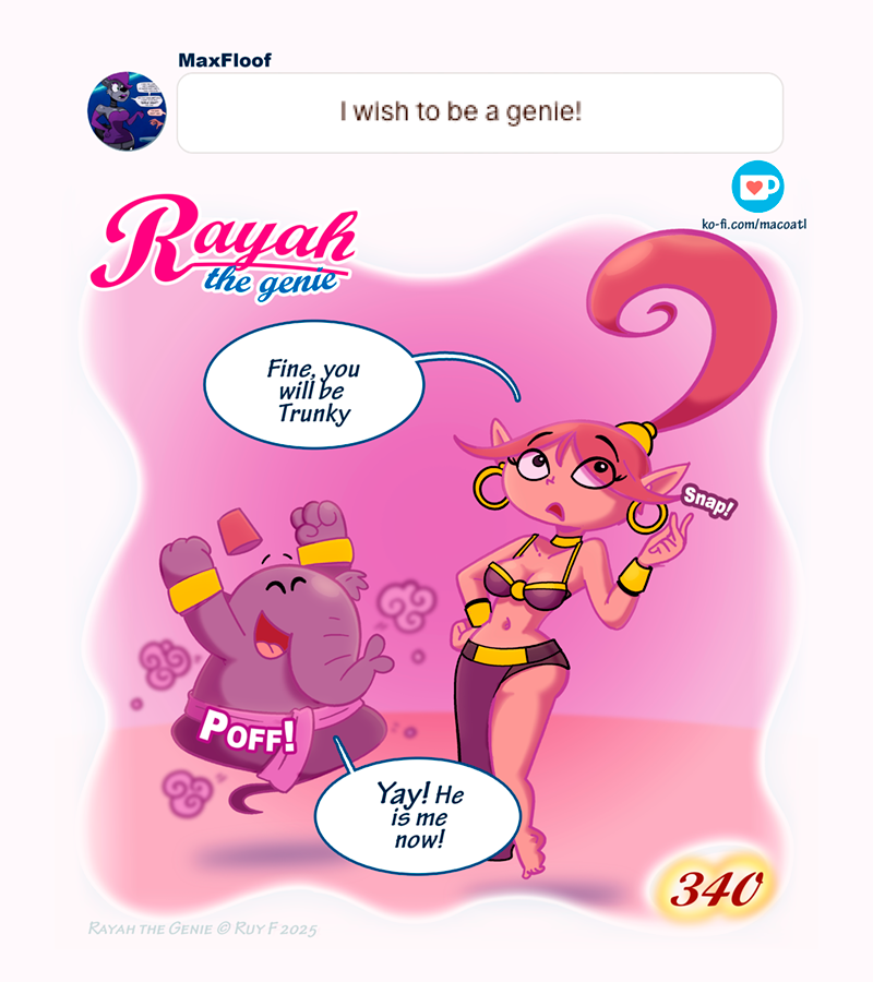 Rayah the Genie - Episode 388, Page 1: The most common wish