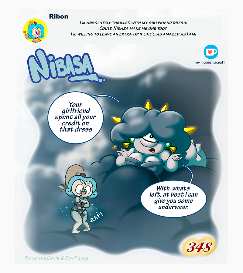 Rayah the Genie - Episode 395, Page 1: Second dress