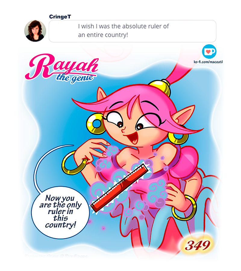 Rayah the Genie - Episode 396, Page 1: A great ruler