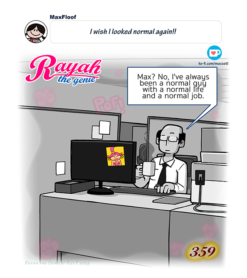 Rayah the Genie - Episode 406, Page 1: Back to normal.