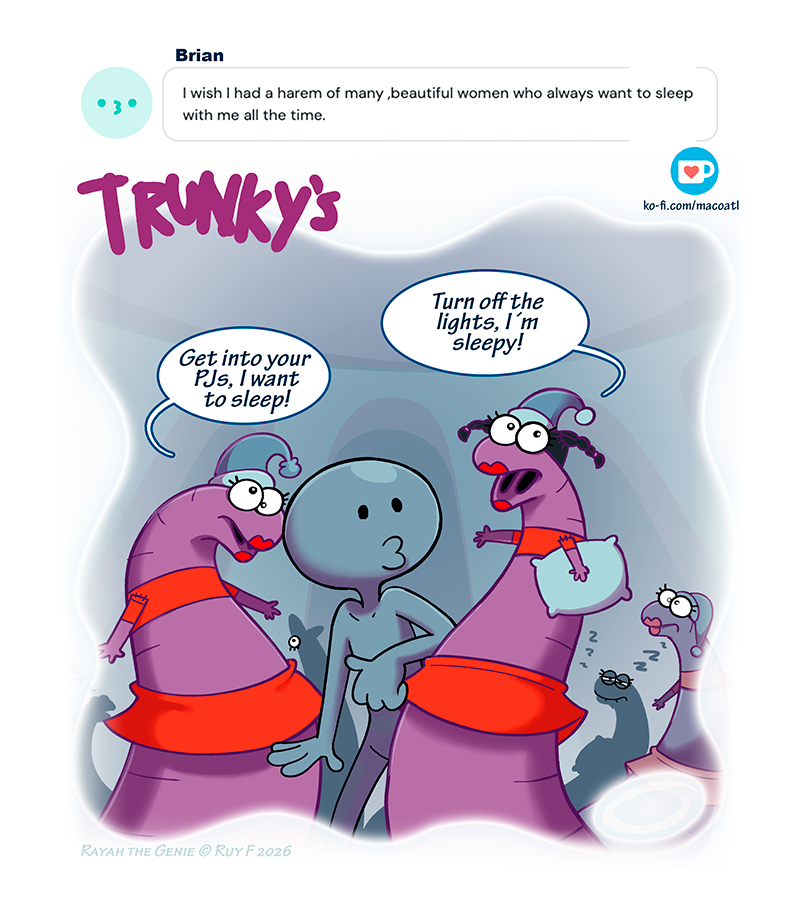 Rayah the Genie - Episode 411, Page 1: Trunky 01