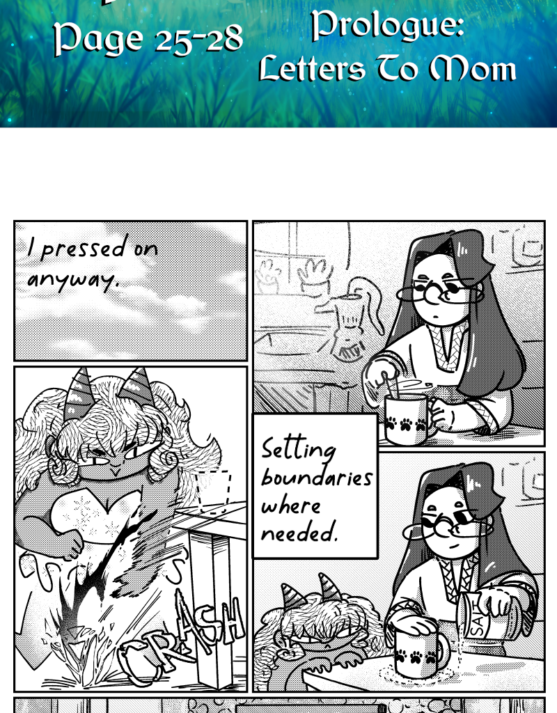 Seb & Spice - Episode 9, Page 1: letters to mom ep 8