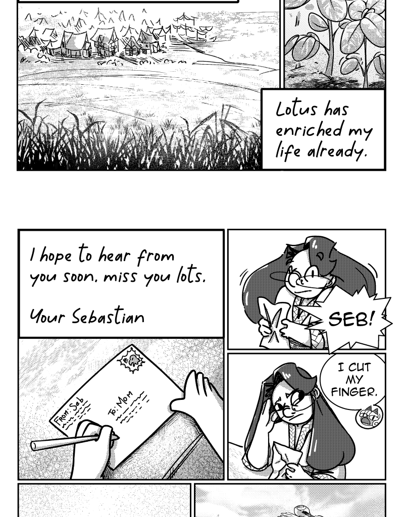 Seb & Spice - Episode 12, Page 1: letters to mom ep 11