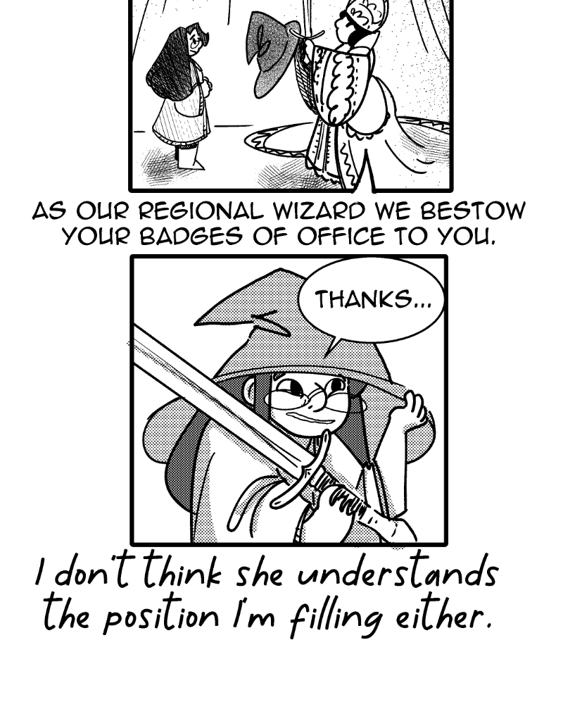 Seb & Spice - Episode 13, Page 1: intermission goof and fan art 1 letters to mom end