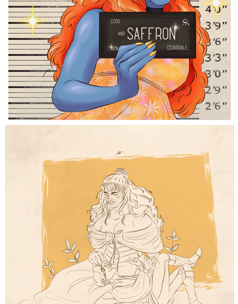 Seb & Spice - Episode 27, Page 1: intermission goof and fan art 2 love potion end