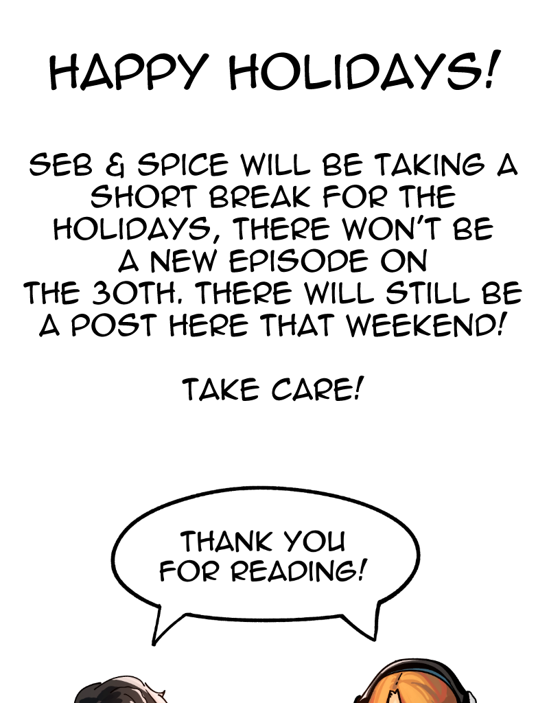 Seb & Spice - Episode 43, Page 1: the all seeing lie 9