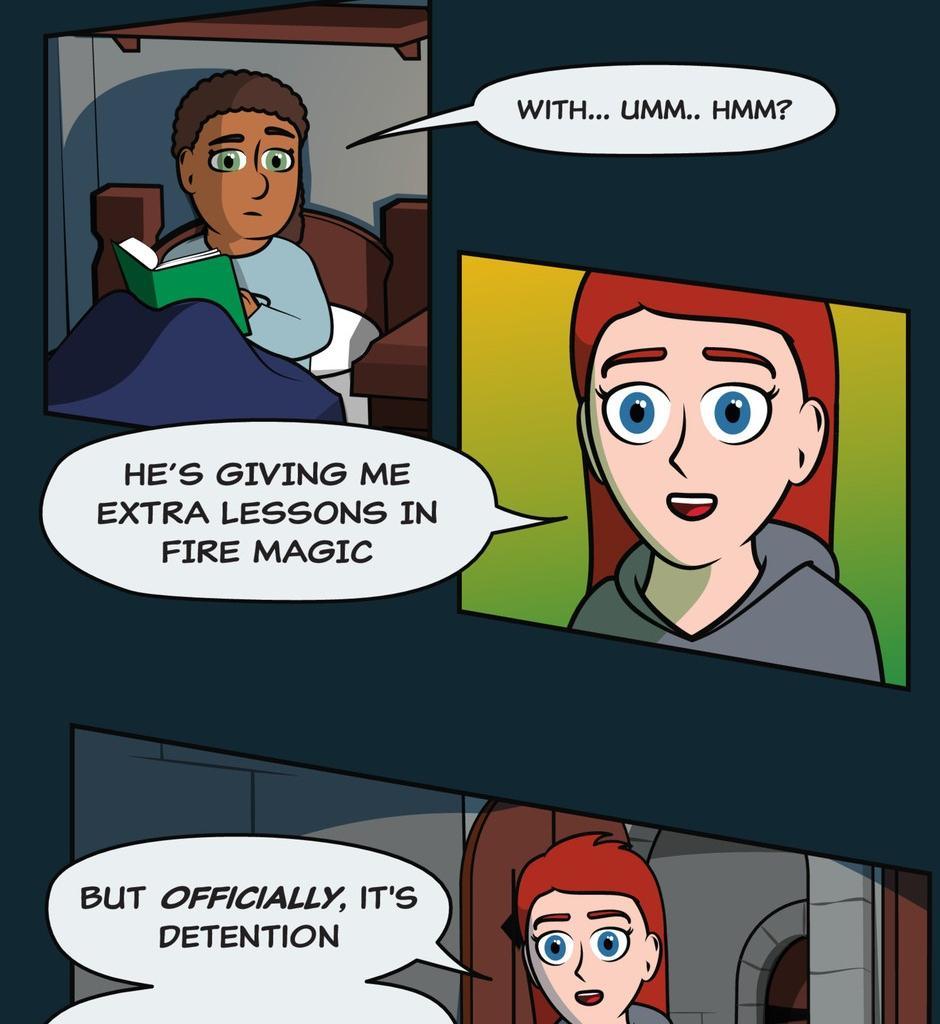 Hexica Spellfire - Episode 3, Page 1: Chapter3 - The Intrigue Intriguifies