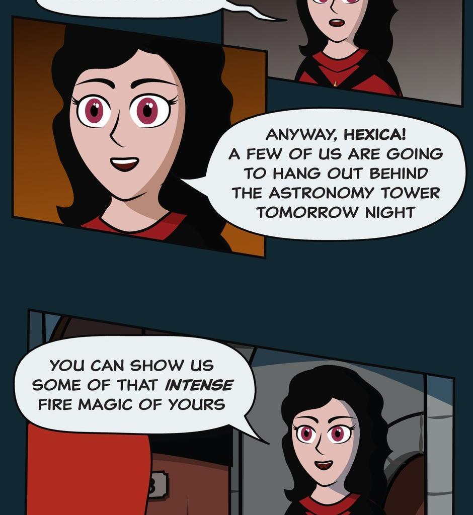 Hexica Spellfire - Episode 3, Page 1: Chapter3 - The Intrigue Intriguifies