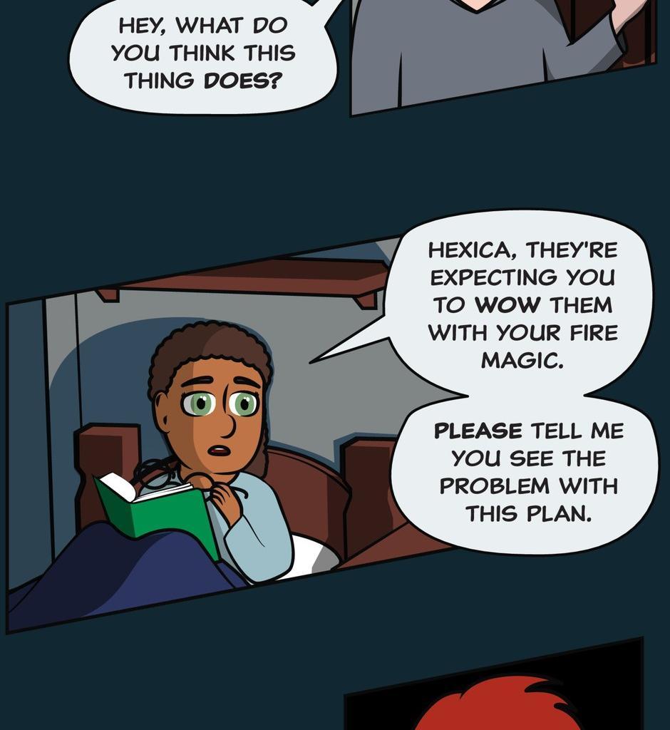 Hexica Spellfire - Episode 3, Page 1: Chapter3 - The Intrigue Intriguifies