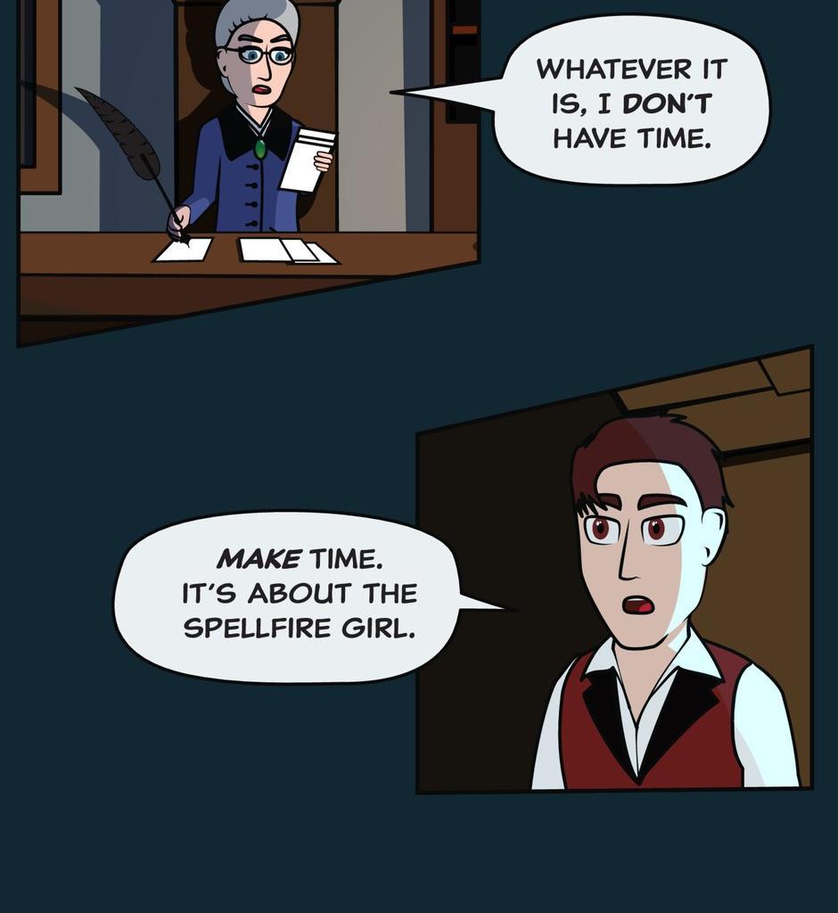 Hexica Spellfire - Episode 3, Page 1: Chapter3 - The Intrigue Intriguifies