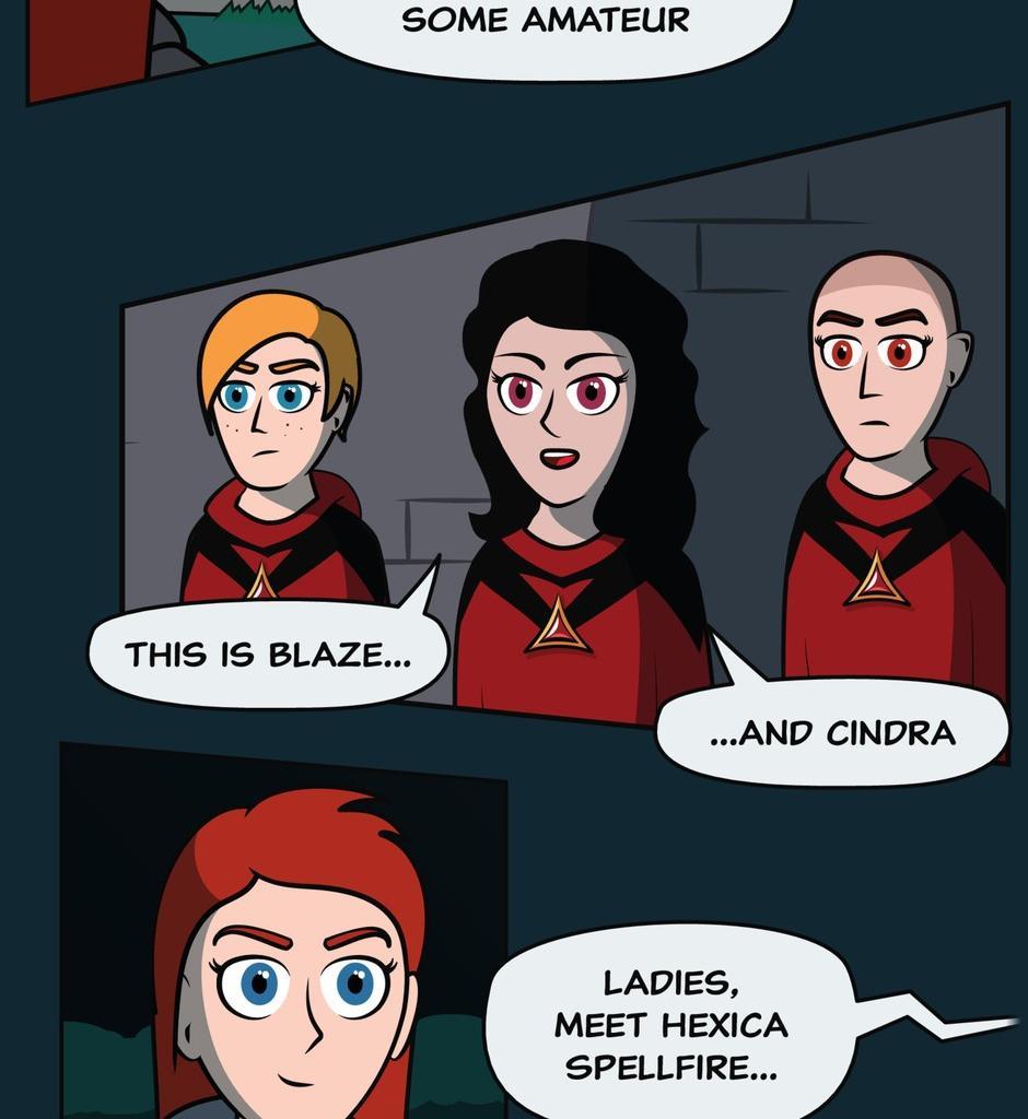 Hexica Spellfire - Episode 5, Page 1: Chapter5 - Midnight Shadows