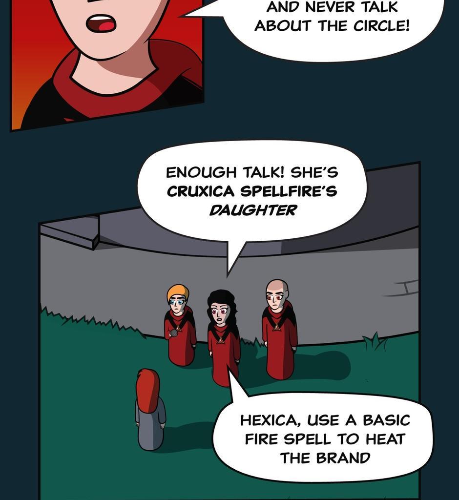 Hexica Spellfire - Episode 5, Page 1: Chapter5 - Midnight Shadows