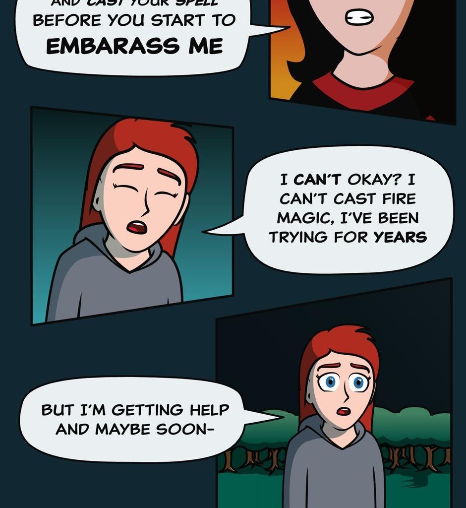 Hexica Spellfire - Episode 5, Page 1: Chapter5 - Midnight Shadows