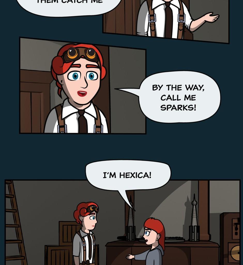 Hexica Spellfire - Episode 6, Page 1: Chapter6 - The Machine