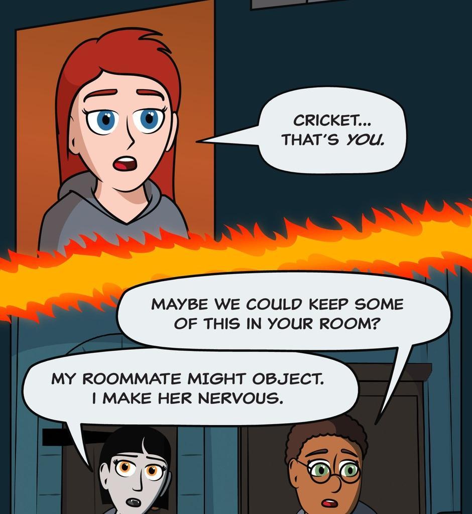 Hexica Spellfire - Episode 8, Page 1: Chapter8 - Cracking It