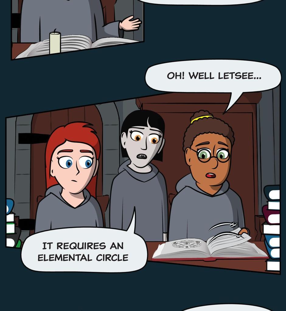 Hexica Spellfire - Episode 8, Page 1: Chapter8 - Cracking It