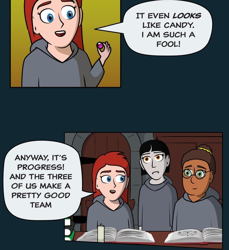 Hexica Spellfire - Episode 8, Page 1: Chapter8 - Cracking It