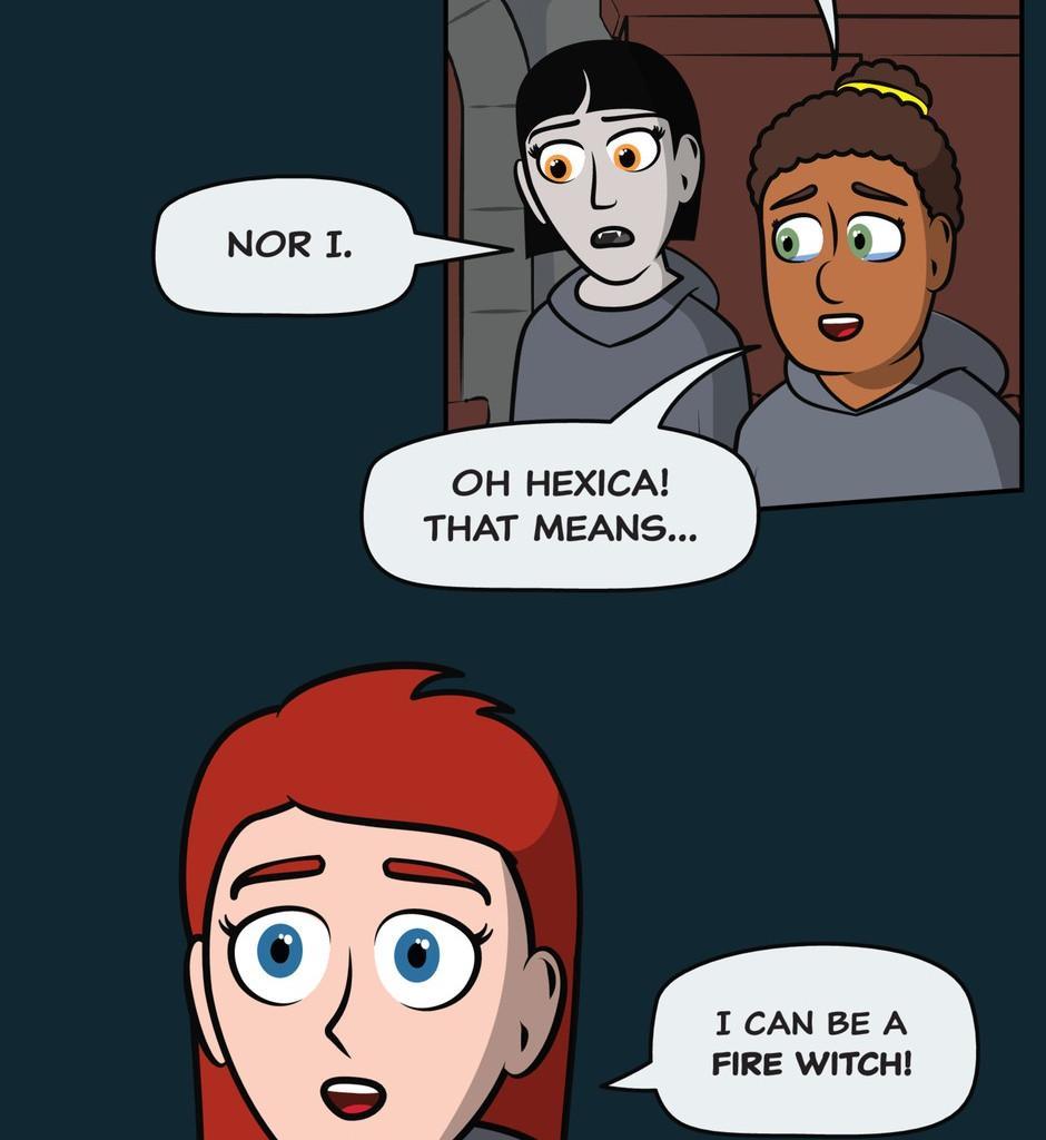 Hexica Spellfire - Episode 8, Page 1: Chapter8 - Cracking It