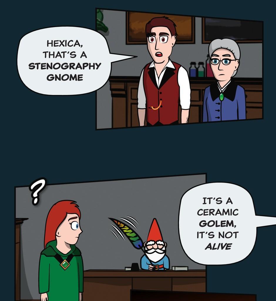 Hexica Spellfire - Episode 11, Page 1: Chapter11 - A Near Myth