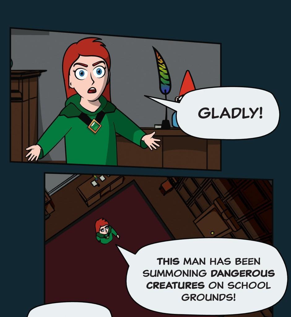 Hexica Spellfire - Episode 11, Page 1: Chapter11 - A Near Myth